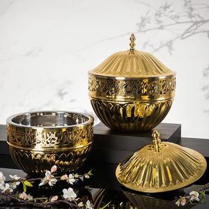 Casseroles rondes en métal Offre Spéciale Pot de nourriture arabe pour mariage Casserole de buffet inspirée des aliments du Moyen-Orient - Product Image 4