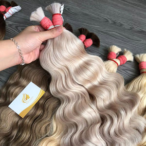 Usine en gros de haute qualité 100% extensions de cheveux humains vierges non transformés Remy faisceaux de cheveux de vague en vrac - Product Image 4
