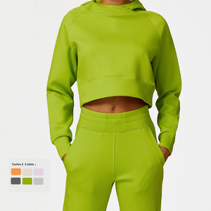 Blusa de entrenamiento deportivo informal con capucha y cremallera transpirable ligera para mujer, blusa deportiva para correr, Fitness, envío DDP - Product Image 1