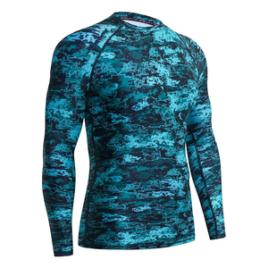 ชุดออกกำลังกายน้ำหนักเบา แขนยาว รุ่น Rush Guard สำหรับผู้ชาย ดีไซน์กระชับรูปร่าง ระบายอากาศได้ดี แห้งเร็ว ผ้าเนื้อนุ่ม ชุดรัดกล้ามเนื้อสำหรับผู้ชาย - Product Image 1