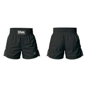 Pantalones cortos No Gi MMA para hombre, ropa de gimnasio de entrenamiento personalizada para Kickboxing, elásticos, cómodos, decorados, con volantes, hechos de estambre - Product Image 3