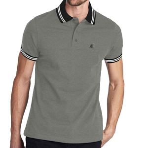 Polo rayé hommes mode Polo T-shirt été à manches courtes hommes coton blanc Polo chemise - Product Image 5