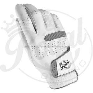 Guantes de golf unisex personalizables de cuero genuino blancos con logotipo personalizado conjunto de mano de estilo para hombre color sin empaquetar - Product Image 1