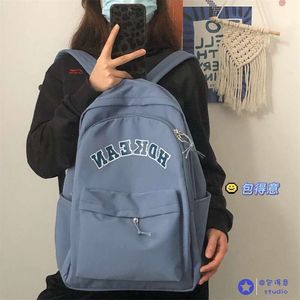 Classic Navy Red White Junior High <strong>Scholl</strong> College School Bag Student <strong>Backpack</strong> Casual Back Pack Book Bag - Product Image 2
