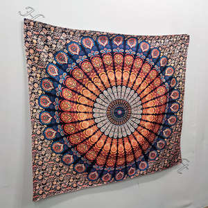 Tapiz colgante de pared de algodón para decoración del hogar, tapiz indio con diseño personalizado de Mandala, venta al por mayor, nuevo diseño - Product Image 5