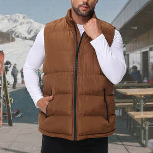 Veste sans manches à capuche pour homme avec logo personnalisé sur le devant, service OEM, prix bas, écologique, respirante - Product Image 6