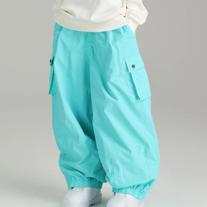 2025 nueva llegada ropa de esquí estilo Hip Hop logotipo personalizado holgados pantalones cortavientos impermeables de talla grande transpirable impreso - Product Image 5