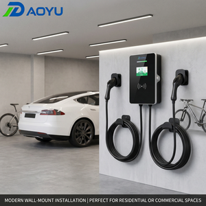 Professional Dual Gun EV Charger 22kW*2 11kW*2 7kW*2 OCPP 1.6J APP Wall-mounted Station for Apartment & Community Billing - Product Image 2