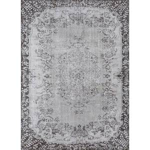 Tapis en laine noués à la main, gris et noir, à motifs floraux abstraits, pour salon ou couloir, pour adolescents - Pae-2178 - Product Image 1