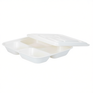 Coperchio Biodegradabile in Amido di Mais da 36oz (1100ml) per Contenitori per Pranzo Usa e Getta, Ecologico e Sostenibile - Product Image 2