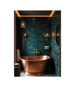 Bañera Clásica de Cobre Antiguo con Patas, Independiente y Ecológica para un Estilo de Baño Tradicional y Hogares - Product Image 5