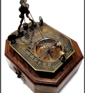 Premium QualityAntique Nautical Sundial Pendulum <b>Compass</b> <b>Engrave</b> Husband Gifts, Couples Gift, Christmas Gifts - Product Image 1