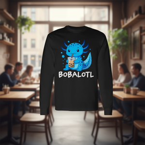 Camiseta de manga larga para la categoría promocional Bobalotl Axolotl Boba Tea - Product Image 3