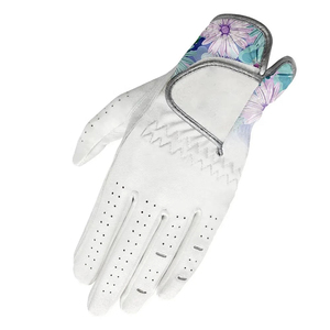 Guantes de Golf de piel de oveja transpirables unisex para adultos, ropa deportiva ligera y duradera, logotipo personalizado, mano izquierda, todos los tamaños, cuero genuino - Product Image 6