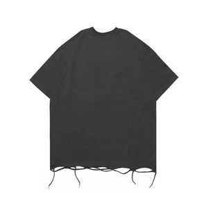 Camiseta Vintage para Hombre 2026, Personalizada, Larga, 100% Algodón, de Alta Calidad, Estilo Oversize, con Logotipo Bordado Desgastado y Lavado - Product Image 2