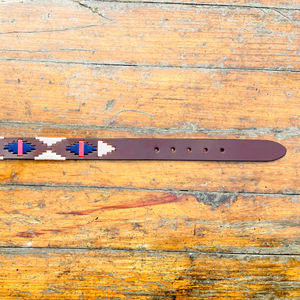 Mencia เข็มขัดโปโลลำลองสำหรับผู้ชาย, หนังแท้100% กับทองเหลืองแข็งสำหรับหัวเข็มขัดด้ายรีไซเคิล - Product Image 6