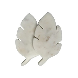 ที่ใส่ชาหินอ่อนรูปทรงโค้งมนทำด้วยมือสไตล์อินเดียที่มีเกล็ดสีสำหรับตกแต่งบ้านตอนเย็น - Product Image 3