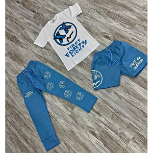 Conjunto de Verano Informal Personalizado, Transpirable, de Dos Piezas, Camiseta y Pantalones Cortos, Estilo Vintage - Product Image 2