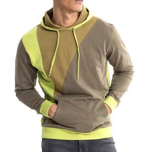 Sudaderas con capucha de algodón 100% de alta calidad para hombre, logotipo personalizado, Color de contraste sólido, teñido liso, precio de fábrica, superventas para invierno - Product Image 1