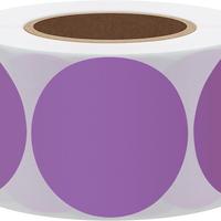 Autocollants thermiques pour imprimante thermique couleur de 2 pouces, étiquettes thermiques directes, rouleau de papier adhésif rond, 750 pièces par rouleau