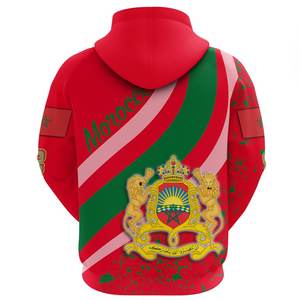 เสื้อฮู้ดแขนยาวของผู้ชายเสื้อสเวตเชิ้ตแบบสวมหัวแนวสปอร์ตแบบกำหนดเองโลโก้ธงชาติอเมริกันสีทึบ - Product Image 2