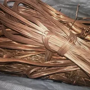 Fio de cobre scrap 99.99% fonte de metal industrial, venda em massa vermelho brilhante fio de cobre reutilizável arranhão de metal 0.3mm