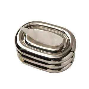 Porta Rollos de Papel Higiénico Rectangular de Metal Moderno y Elegante al por Mayor, Decoración del Hogar y Dispensador de Papel Higiénico para Baño, Estuche para Servilletas a Buen Precio - Product Image 2