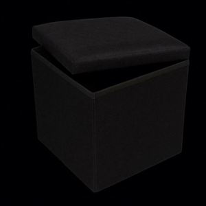 Hua Cheng <b>Storage</b> Ottoman Fabric Wood Modern Living Room Furniture Footrest Extra Seat Home <b>Stool</b> - Product Image 4
