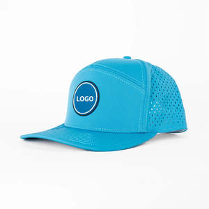 Casquette de baseball sportive perforée à 5 panneaux, snapback, imperméable, logo personnalisé, toile unisexe - Product Image 3