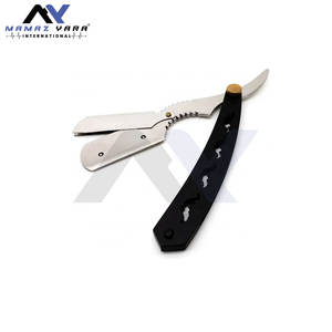 Navaja de Afeitar Profesional de Alta Calidad para Hombre, con Logotipo Personalizado, Hoja Deslizante, Color Negro, Navaja de Afeitar Clásica para Salón y Cuidado Personal en Casa - Product Image 2