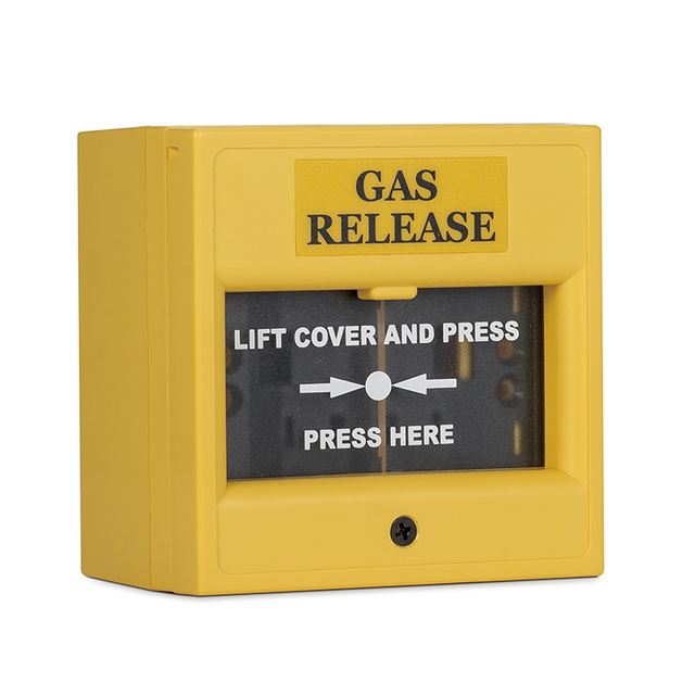 HORING LIH AH-0217 Yellow Emergency Call Button Break Glass Manual Call Point for Fire Alarm System Taiwan