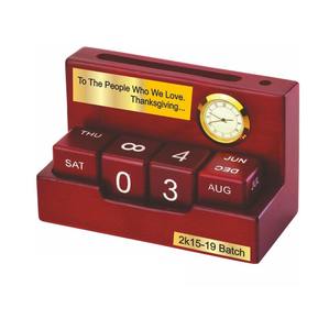 Hot Sale Wooden Perpetual <b>Calendar</b> <b>Desk</b> Organiser for Modern Office Decor and Functional Storage Available for Wholesale Supply - Product Image 2