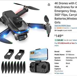 โดรน4K ความละเอียด4K สำหรับเด็กและผู้ใหญ่หยุดฉุกเฉินรีโมทคอนโทรลสำหรับ Corpus Christi TX - Product Image 1