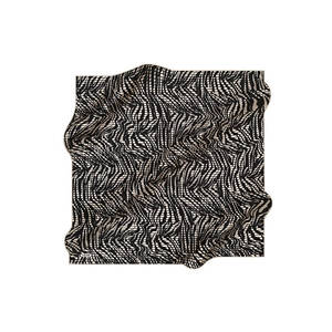 Designer Satin Scarf in Black and White Geometric Pattern for Spring Summer Autumn - Product Image 2