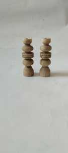 Set of 3 Customised <b>Wooden</b> Bamboo <b>Candlestick</b> <b>Holders</b> for Home Hotel Wedding or Restaurant for Christmas Decorations - Product Image 2