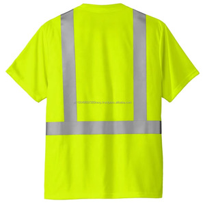 Reflective Safety T-Shirt with High Visibility Breathable Fabric Ideal for Industrial and Security Use Safety Workwear Shirts - Product Image 5