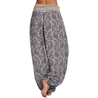 Women_s Tie Dye jambe large Bloomers décontracté poche ample bouton sarouel Yoga été Boho imprimé femmes lâche yoga leggings