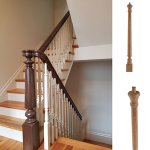 EFS Viet Nam Factory <b>Accessories</b> Solid Wood Newel Post 4010 Traditional Elegant Eco-Friendly Durable for Any Staircase - Product Image 6
