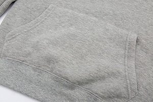 Sweat à capuche pour homme en molleton 100% coton de haute qualité, coupe classique, couleur unie, tricoté, délavé, brodé, pour l'automne - Product Image 5