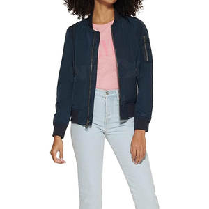 Chaquetas de mujer gran oferta nuevo estilo transpirable Color sólido chaquetas de bombardero de cuero para mujeres prendas de vestir exteriores cómodas y de moda - Product Image 4