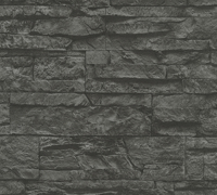 Papier peint vinyle non tissé gris noir aspect pierre, fabriqué en Allemagne, résistant à l'abrasion, motifs géométriques, pour salle de sport, cuisine, salon, hôtel