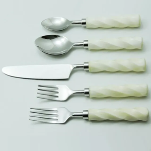 5 pièces ensembles de couverts en acier inoxydable royal et manche en résine couverts cuillère couverts artisanat fabrication sur mesure exigeant - Product Image 3