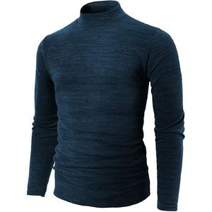 Haute qualité hommes décontracté col rond chandails hiver épais chaud à manches longues Polyester Anti-rétrécissement motif décoration en gros - Product Image 1