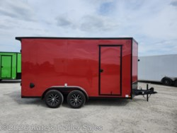 2026 Cross 7x16 Enclosed Cargo <b>Trailer</b> Tandem Axle Utility <b>Trailer</b> 84" Interior Height V-Nose Ramp Door Cargo Hauler 7000 GVWR - Product Image 2