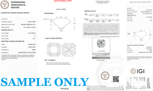 3.0 carat Asscher Cut Lab Grown Diamond IGI Diamants de laboratoire en vrac certifiés en gros pour la fabrication de bijoux du fabricant - Product Image 3
