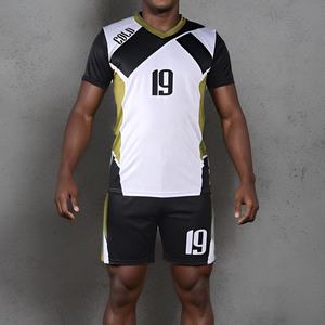 Conjunto personalizado de voleibol de camiseta sin mangas con cuello en V para hombre, uniforme de atletismo impreso con logotipo frontal, paquete de equipo de voleibol personalizado - Product Image 5