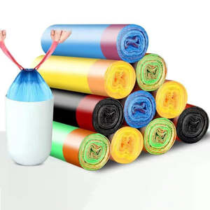 Sacs poubelle en plastique biodégradable pour poubelle, sacs poubelle à cordon pour poubelle, sacs poubelle recyclables pour poubelle de cuisine - Product Image 6