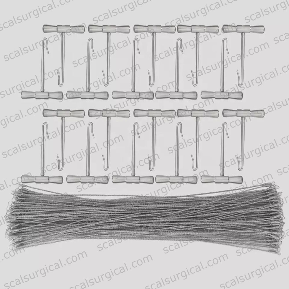 Jeu De Scies Gigli Ahmed Instruments - 2 Poignées + 1 Fil, Usage Orthopédie/neurologie, Neuf