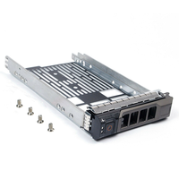 F238F 3.5" Aluminium SAS SATA HDD Tray Caddy dengan Hot Swap untuk Server PowerEdge R720/R710 Enclosure Internal