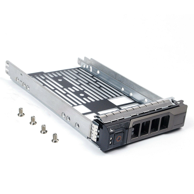 F238F 3.5" Aluminum SAS SATA HDD Tray Caddy with Hot Swap for PowerEdge R720/R710 Servers Internal Enclosure